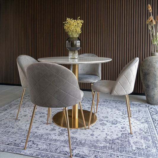 set masa de dining si 4 scaune de dining