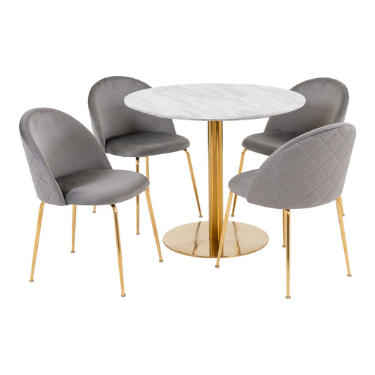set masa de dining si 4 scaune de dining