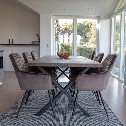 set masa de dining si 6 scaune de dining