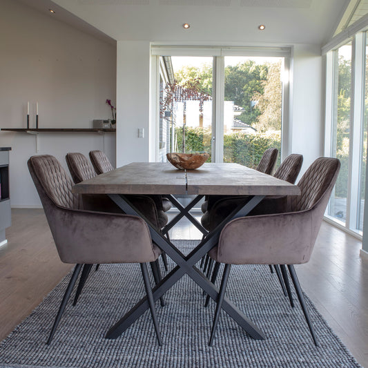 set masa de dining si 6 scaune de dining