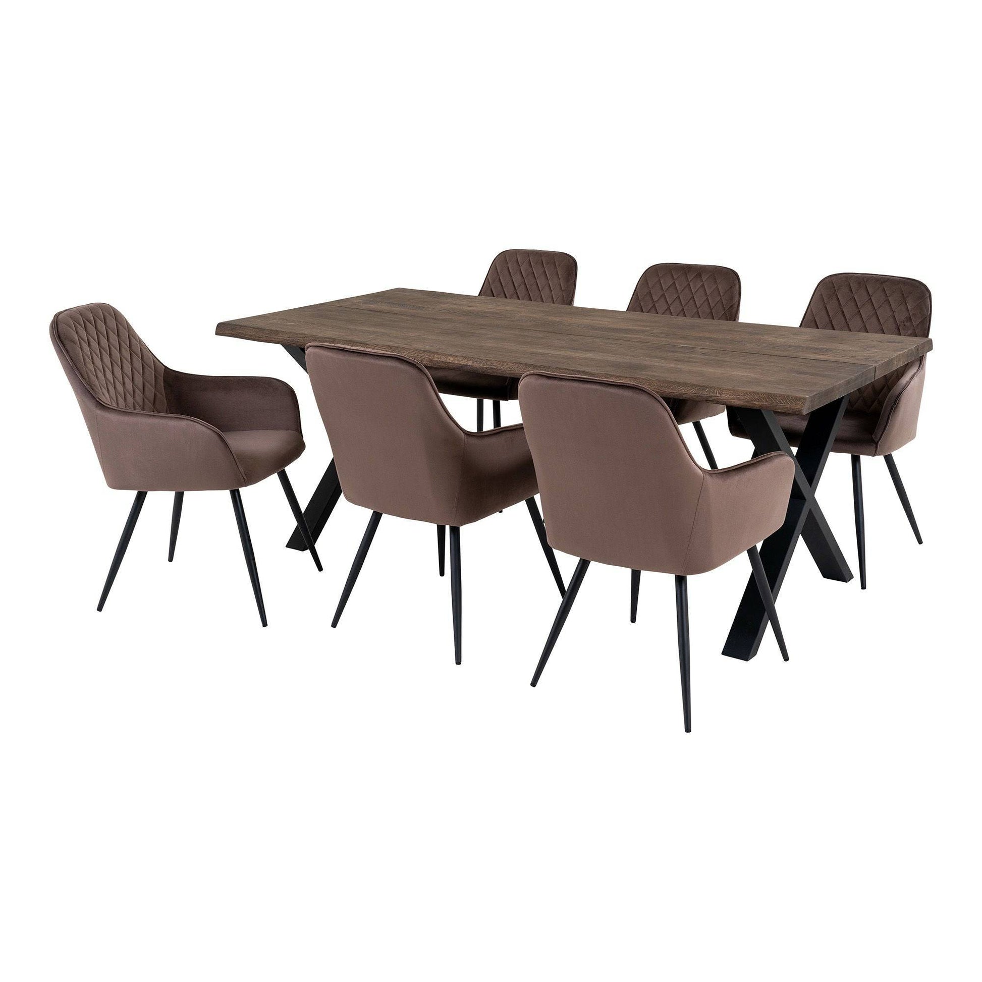 set masa de dining si 6 scaune de dining