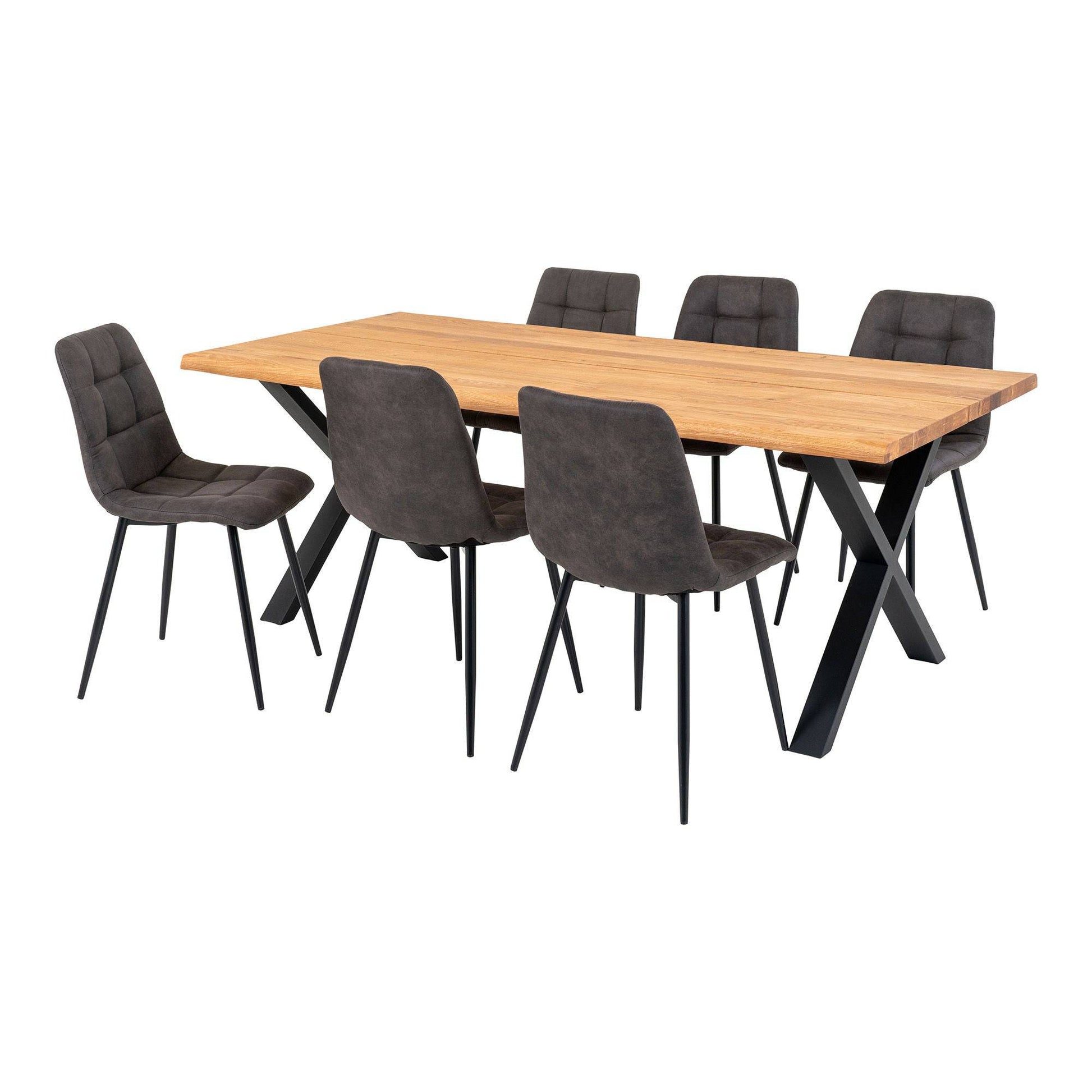 set masa de dining si 6 scaune de dining