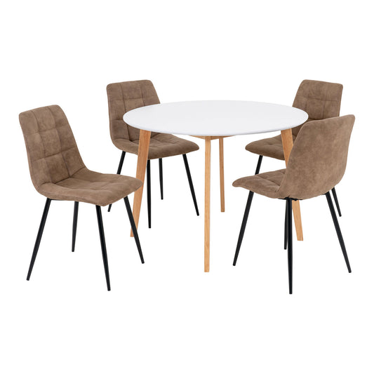 set masa de dining si 4 scaune de dining