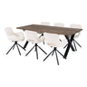 Set masa de dining si 6 scaune de dining Toulon si Amorim