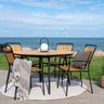 Set de gradina cu masa si 4 scaune de dining Clevelsi