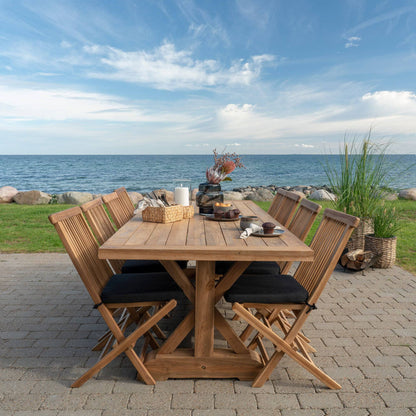 set pentru gradina cu masa de dining si 8 scaune de dining