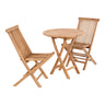 Set de dining pentru gradina, din tec masiv pentru 2 persoane Oviedo & Toledo