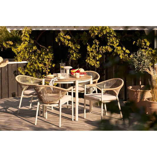 set pentru gradina cu masa de dining si 4 scaune de dining