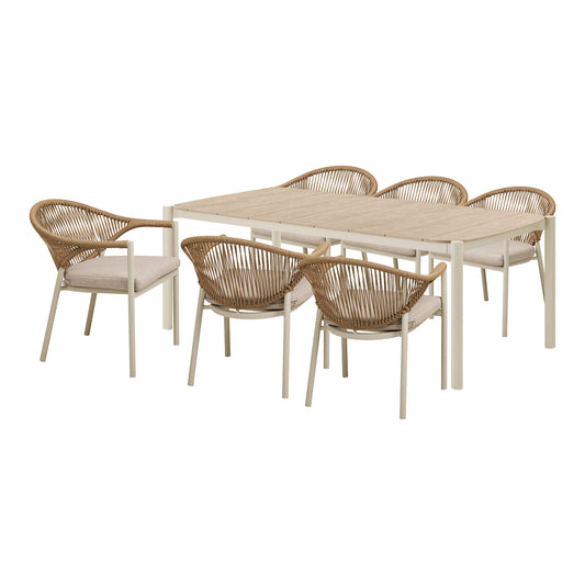 set pentru gradina cu masa de dining si 6 scaune de dining
