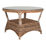 Set pentru gradina, masa Larisa, ø120 cm + 4 scaune de gradina, gri