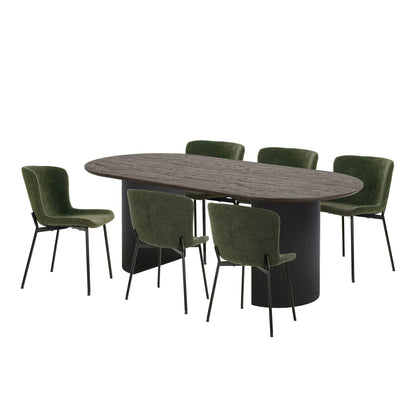 set masa de dining si 6 scaune de dining