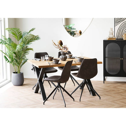 set masa de dining si 4 scaune de dining