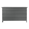 Cutie pentru perne, din aluminiu gri, mare 160x82x85 cm, 650 L