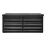 Cutie pentru perne, din plastic negru 146,5x61x64,5 cm, 490 L
