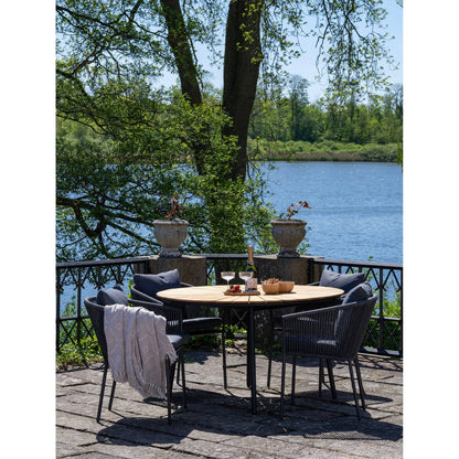 masa de dining cu blat din tec natur