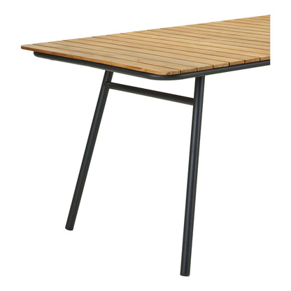 masa de dining cu blat din tec natur