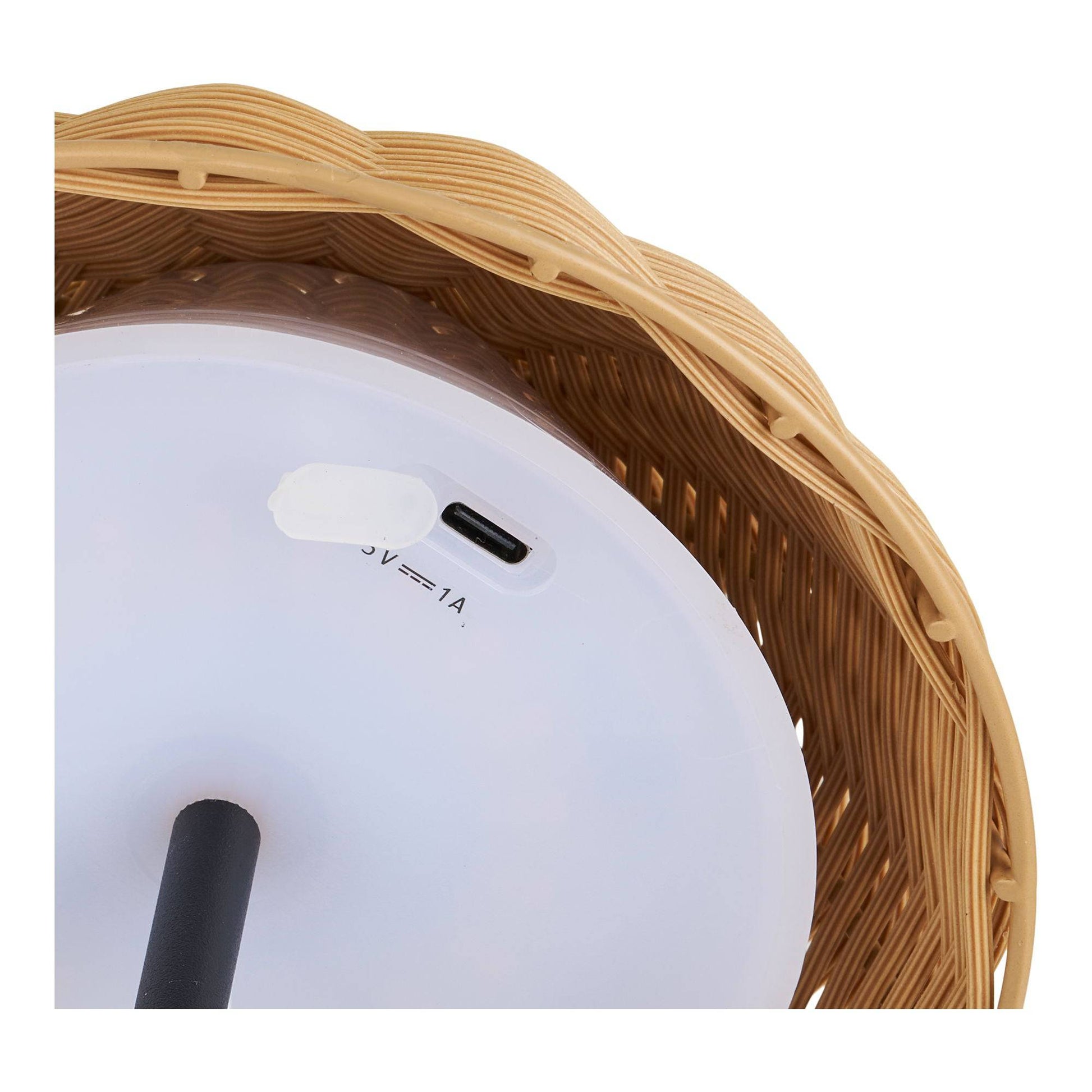 veioza LED reincarcabila din metal