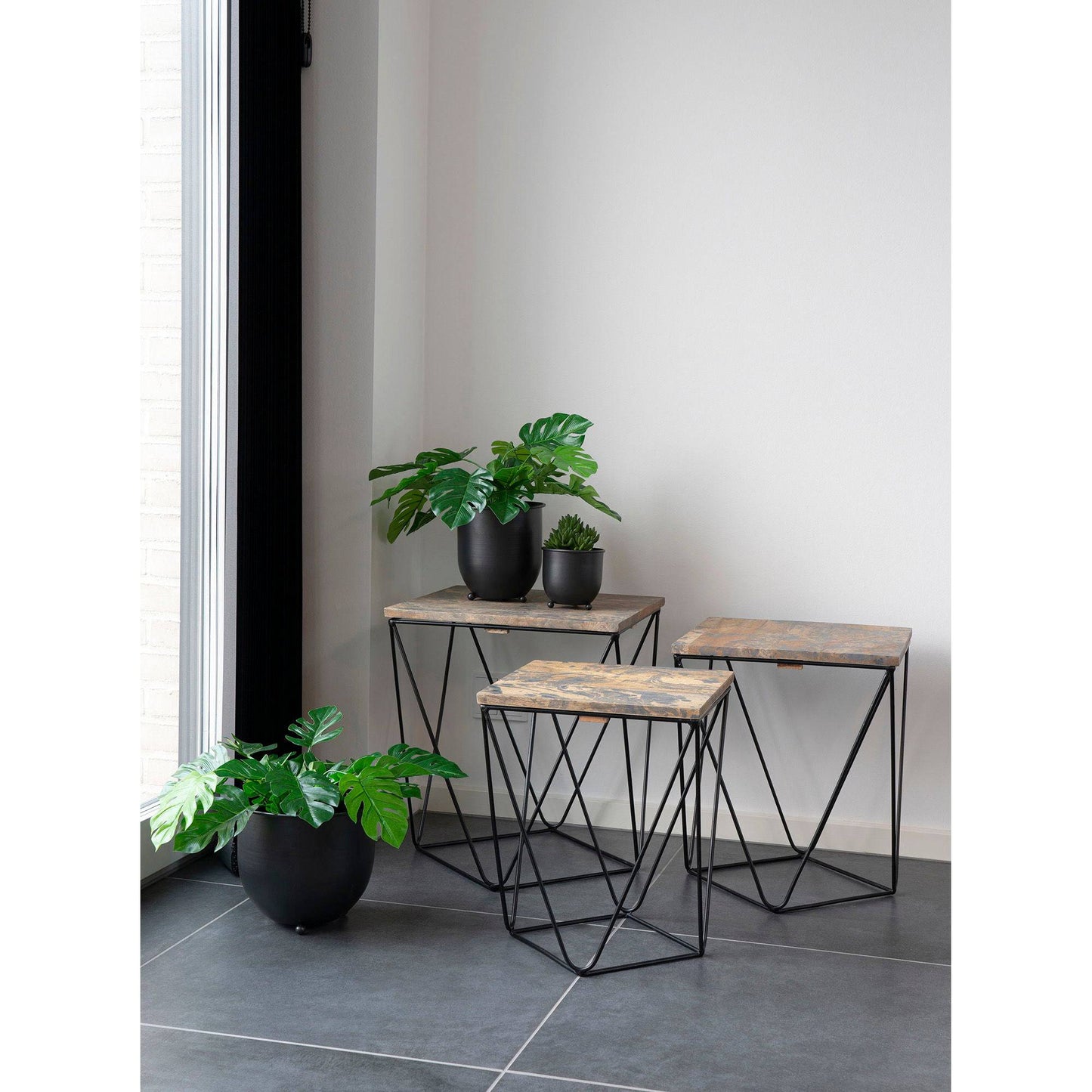 monstera planta artificiala verde