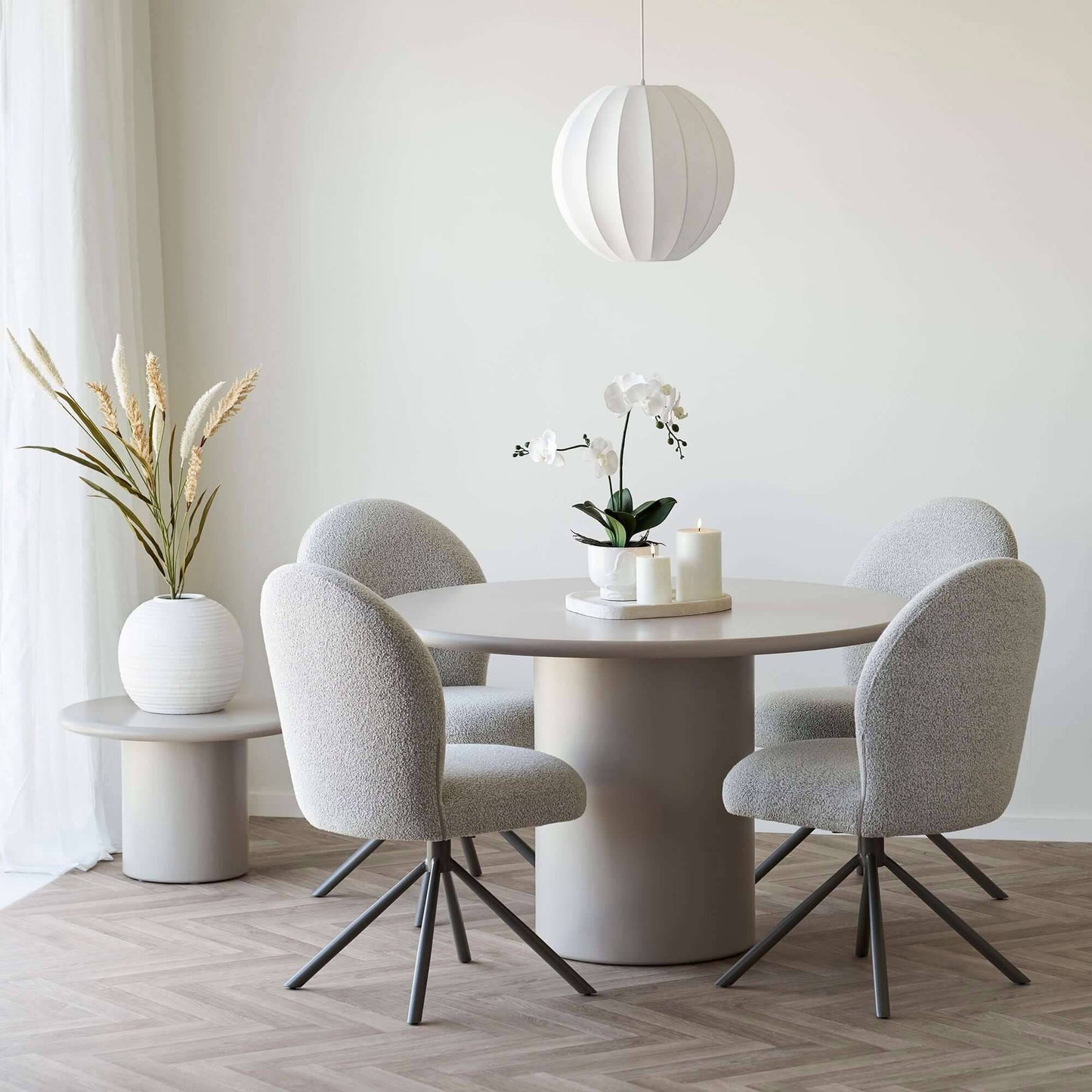 Iarba artificiala decorativa, bej/nisipiu, 2 tulpini, I: 130 cm