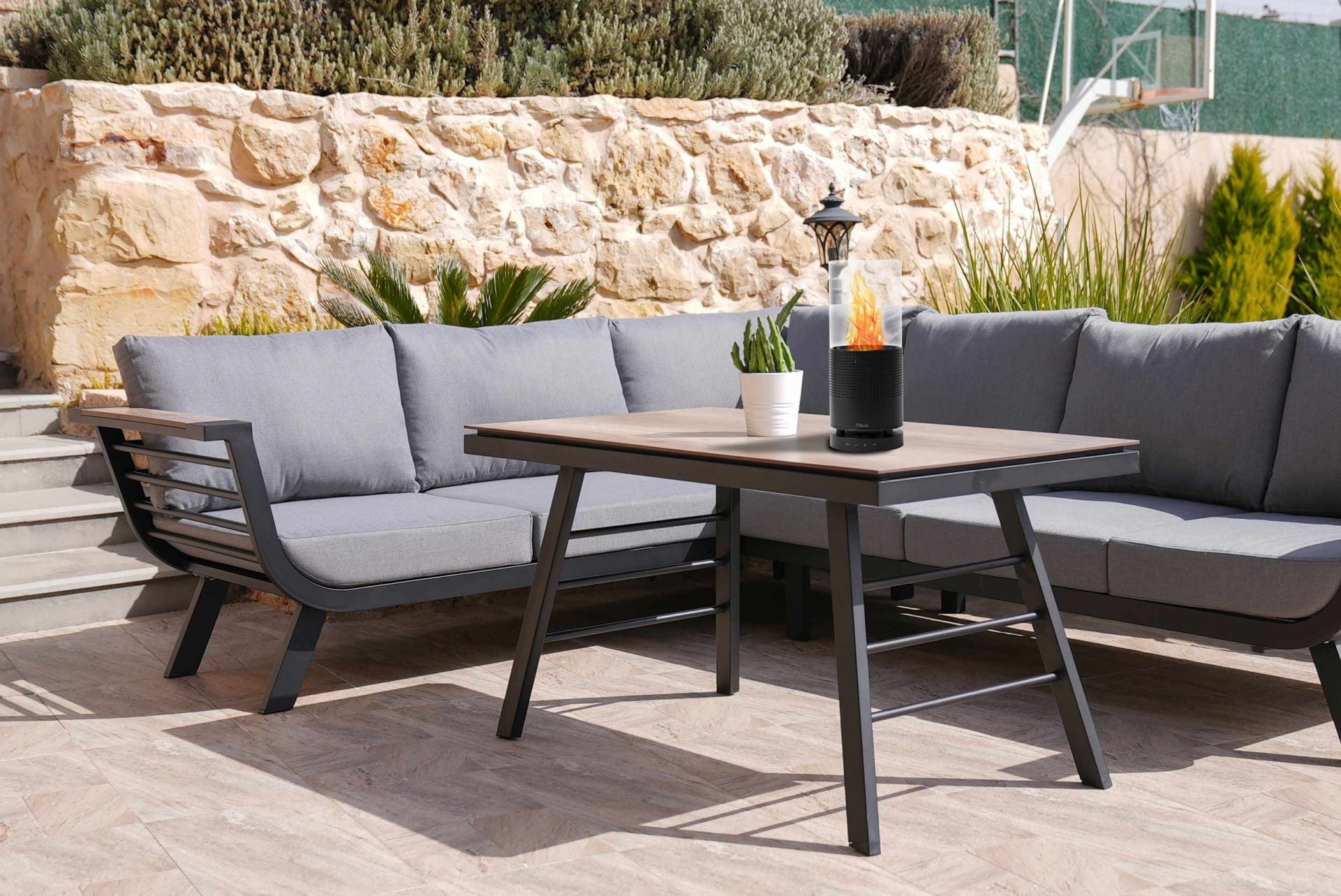 Boxa Bluetooth cu flacara decorativa, fara fum, fara miros, folosita in gradina