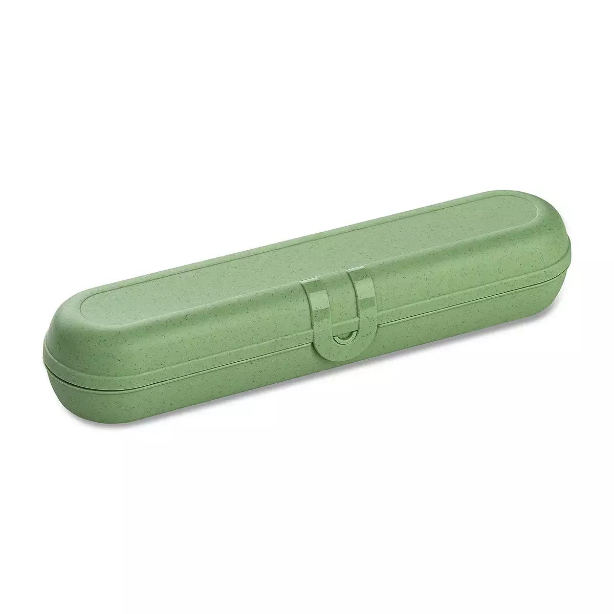 Cutie pentru tacamuri Koziol Klikk verde, pe fundal alb