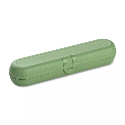 Cutie pentru tacamuri Koziol Klikk verde, pe fundal alb