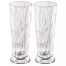 Set 2 pahare pentru bere incasabile Koziol CLUB No.11, 500 ml