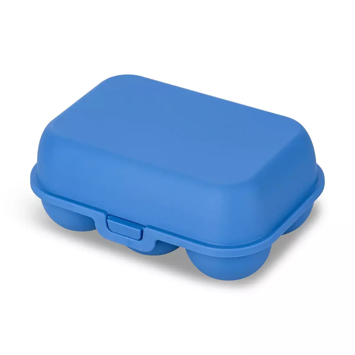 Cutie de transport pentru 6 oua Koziol Eggs to go albastru inchis, pe fundal alb