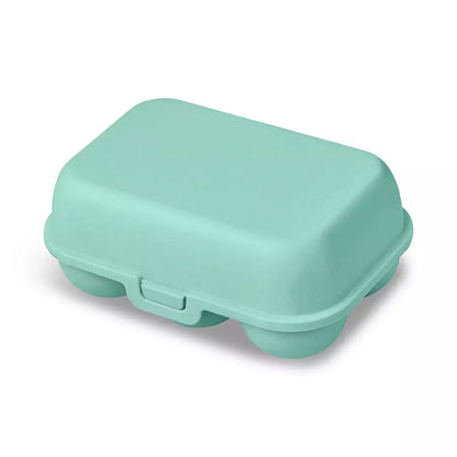 Cutie de transport pentru 6 oua Koziol Eggs to go mint, pe fundal alb