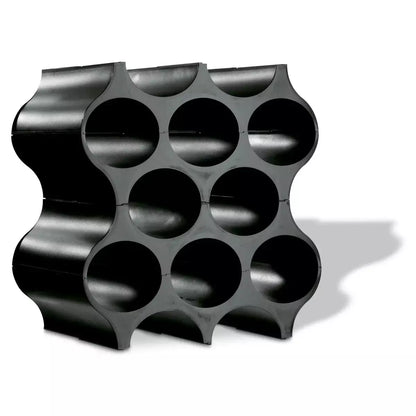 Suport pentru sticle Koziol Set Up negru, pe fundal alb