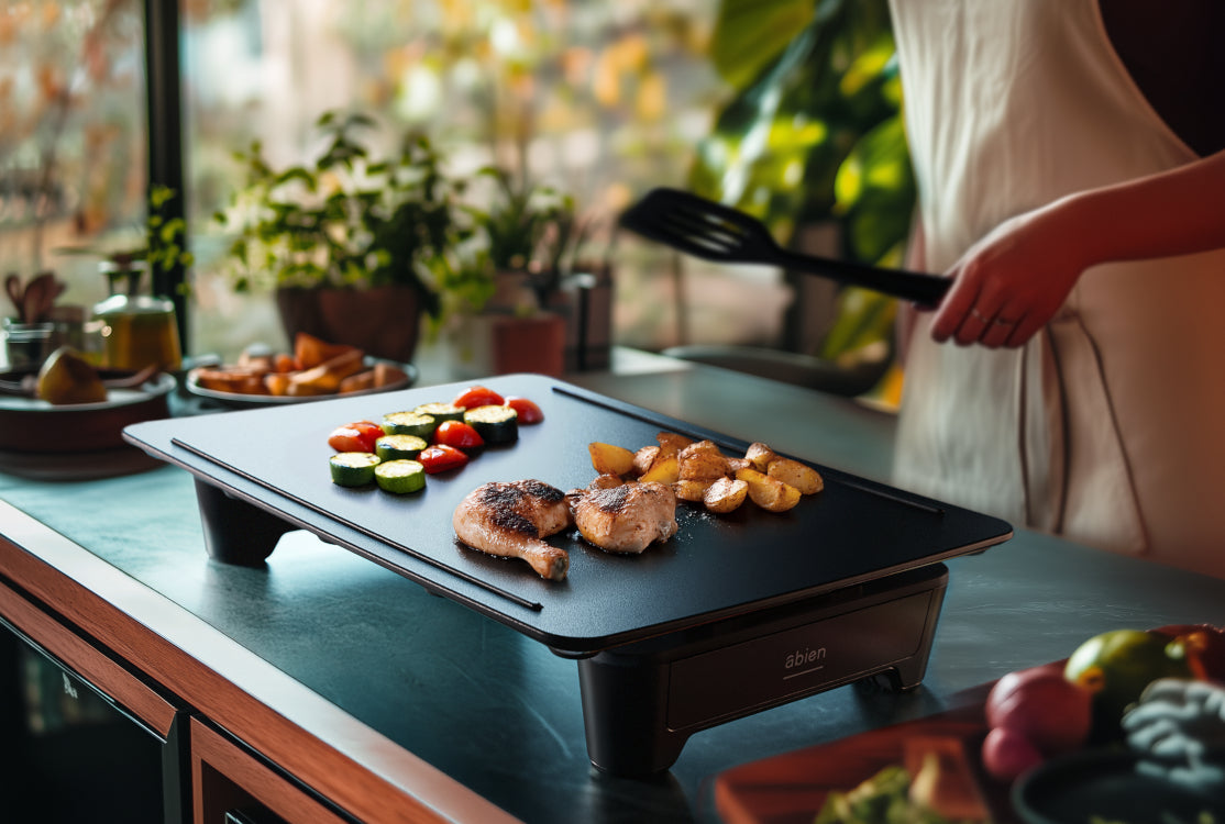 Plita portabila pentru legume si carne