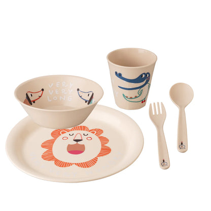 Set veselă pentru copii Koziol VERY VERY AT HOME – 5 piese ergonomice, design atractiv