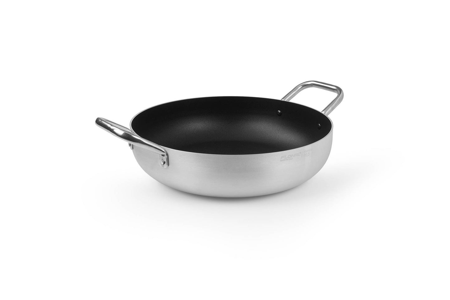 igaie profesională adâncă Flonal 32/36/40 cm, cu două mânere – antiaderentă, ultra-rezistentă, pentru bucătării HoReCa