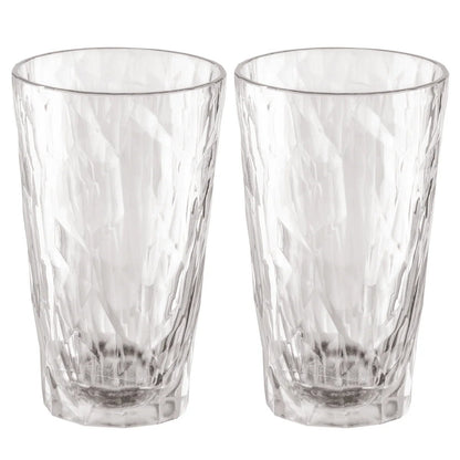 Set 2 pahare incasabile multifuncționale Koziol CLUB No. 6 300 ml