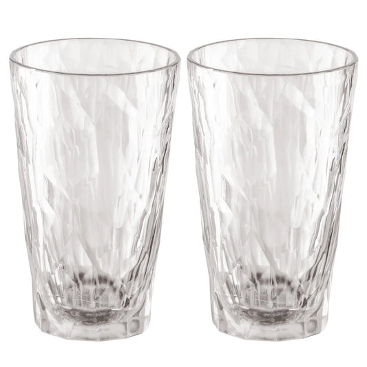 Set 2 pahare incasabile multifuncționale Koziol CLUB No. 6 300 ml