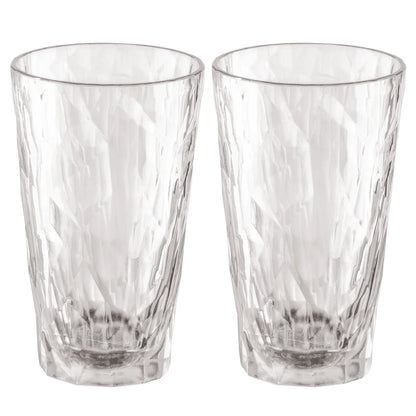 Set de 2 pahare incasabile Koziol no. 6, pe fundal alb